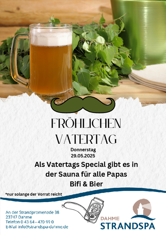 Vatertag in der Sauna Strand Spa Dahme 